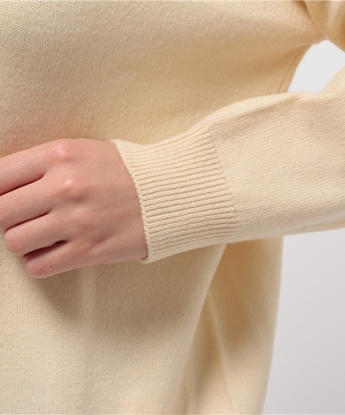 RAY CASSIN（レイカズン）の「ハイネックコクーンプルオーバー（ニット/セーター・レディース・ブラウン/ネイビー/キナリ・FREE）」の8枚目の写真