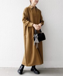 SHIPS any | SHIPS any:〈洗濯機可能〉サージ スキッパー シャツ ワンピース(ワンピース)