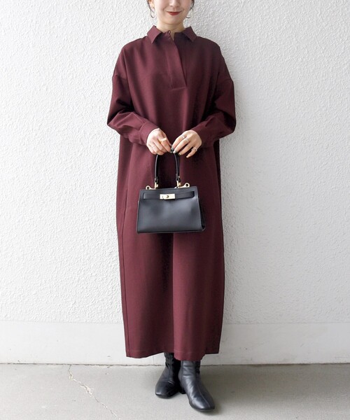 セール】SHIPS any:〈洗濯機可能〉サージ スキッパー シャツ