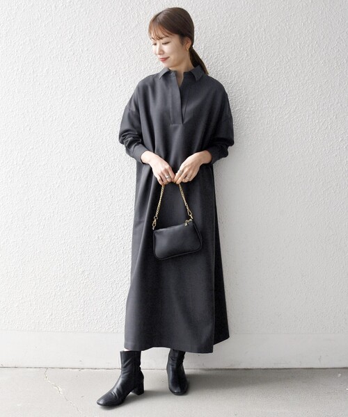 セール】SHIPS any:〈洗濯機可能〉サージ スキッパー シャツ