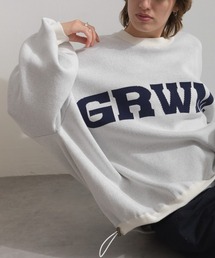 enhaut（アンオート）の「ジャカード編みニット スウェットライク オーバーサイズ プルオーバー（ニット/セーター・レディース）」