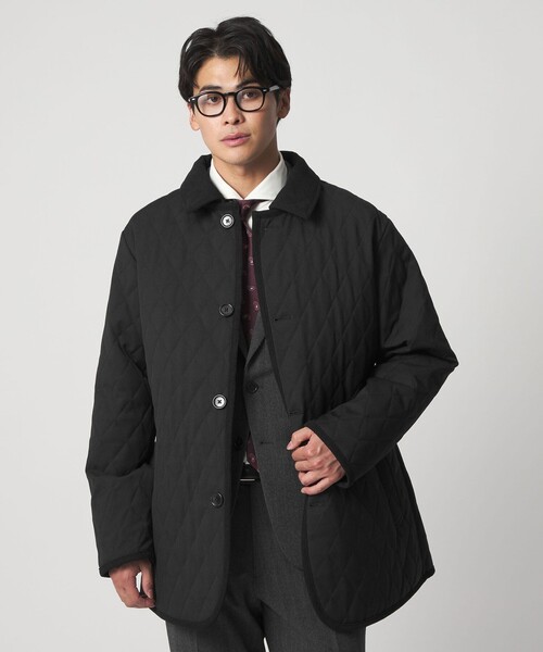 A DAY IN THE LIFE UNITED ARROWS(アデイインザライフユナイテッドアローズ)の「ウールライク サージ キルト ステンカラーコート<A DAY IN THE LIFE>(ステンカラーコート・メンズ・ダークグレー/ブラック/ネイビー・L/XL/M)」の8枚目の写真