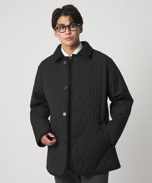 A DAY IN THE LIFE UNITED ARROWS(アデイインザライフユナイテッドアローズ)の「ウールライク サージ キルト ステンカラーコート<A DAY IN THE LIFE>(ステンカラーコート・メンズ・ダークグレー/ブラック/ネイビー・L/XL/M)」の9枚目の写真