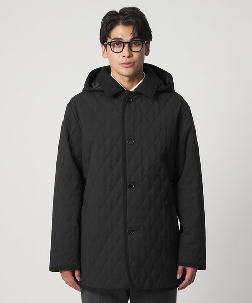 A DAY IN THE LIFE UNITED ARROWS(アデイインザライフユナイテッドアローズ)の「ウールライク サージ キルト ステンカラーコート<A DAY IN THE LIFE>(ステンカラーコート・メンズ・ダークグレー/ブラック/ネイビー・L/XL/M)」の10枚目の写真