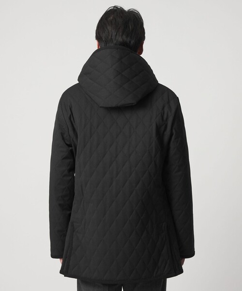 A DAY IN THE LIFE UNITED ARROWS(アデイインザライフユナイテッドアローズ)の「ウールライク サージ キルト ステンカラーコート<A DAY IN THE LIFE>(ステンカラーコート・メンズ・ダークグレー/ブラック/ネイビー・L/XL/M)」の12枚目の写真