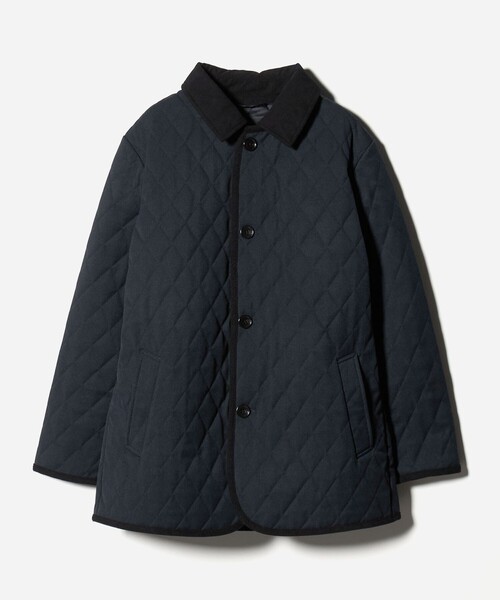 A DAY IN THE LIFE UNITED ARROWS(アデイインザライフユナイテッドアローズ)の「ウールライク サージ キルト ステンカラーコート<A DAY IN THE LIFE>(ステンカラーコート・メンズ・ダークグレー/ブラック/ネイビー・L/XL/M)」の18枚目の写真