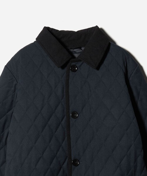 A DAY IN THE LIFE UNITED ARROWS(アデイインザライフユナイテッドアローズ)の「ウールライク サージ キルト ステンカラーコート<A DAY IN THE LIFE>(ステンカラーコート・メンズ・ダークグレー/ブラック/ネイビー・L/XL/M)」の20枚目の写真