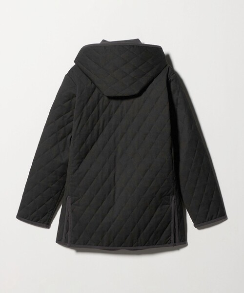 極美品　XL　2way　ユナイテッドアローズ　ステンカラーコート　キルティング セール】ウールライク サージ キルト ステンカラーコート＜A DAY IN