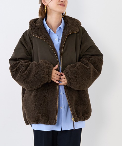 ボアドッキングフーデットブルゾン（ブルゾン）｜MICA&DEAL（マイカ