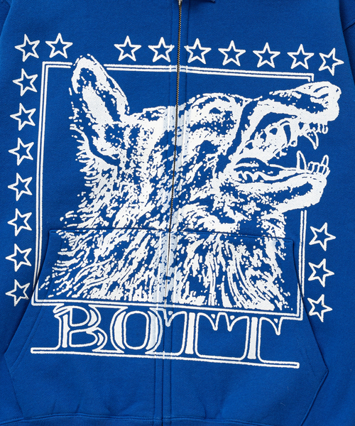bottパーカー BoTT / ボット Wolf Zip Hoodie（パーカー）｜BOTT（ボット）の