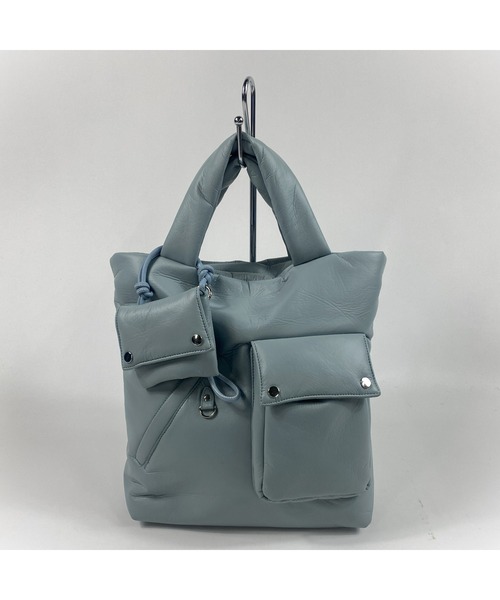 ELLEgirl(エルガール)の「Paddedトート【CONTROL FREAK / CTFK】(トートバッグ・レディース・ブラック/サックスブルー・FREE)」の3枚目の写真