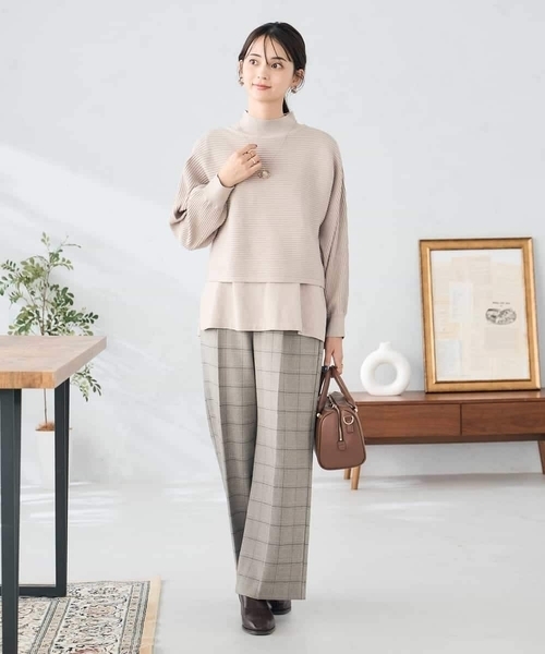 a.v.v（アーヴェヴェ）の「【2SET】クロップドニット＆ニットベスト（ニット/セーター・レディース・ブルー/グレー/グレー系その他/ブラック・34/36/38/42/40）」の12枚目の写真