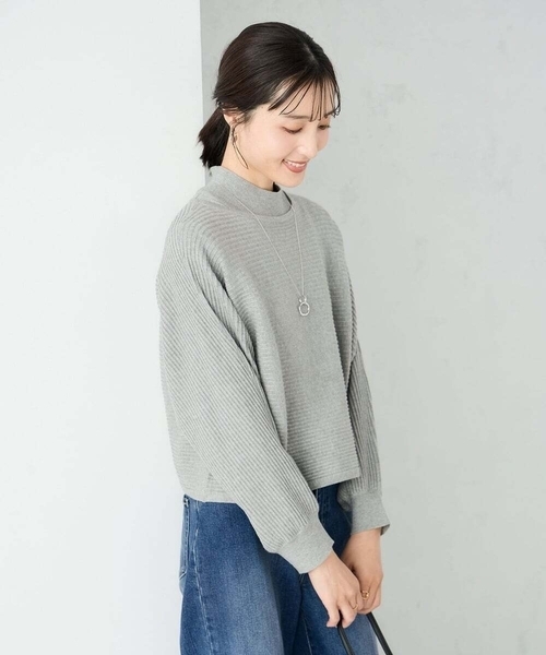 a.v.v（アーヴェヴェ）の「【2SET】クロップドニット＆ニットベスト（ニット/セーター・レディース・ブルー/グレー/グレー系その他/ブラック・34/36/38/42/40）」の19枚目の写真
