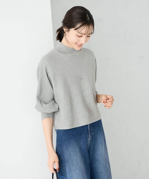a.v.v（アーヴェヴェ）の「【2SET】クロップドニット＆ニットベスト（ニット/セーター・レディース・ブルー/グレー/グレー系その他/ブラック・34/36/38/42/40）」の20枚目の写真