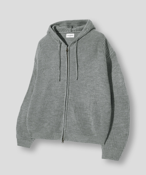 Subdued Knit — футуристическая джип‑ап куртка — серый