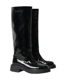 CNVS（ベティ ブープ）の「ベティブープ グロッシーロングブーツ_ブラック（レインシューズ）」
