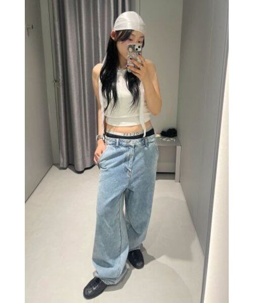 MUSINSA STANDARD WOMAN（ムシンサスタンダードウーマン）の「ウィメンズレーサーバッククロップタンクトップ[ホワイト]（Tシャツ/カットソー・レディース・その他・SMALL/MEDIUM/LARGE/X-SMALL）」の21枚目の写真