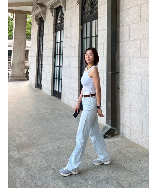 MUSINSA STANDARD WOMAN（ムシンサスタンダードウーマン）の「ウィメンズレーサーバッククロップタンクトップ[ホワイト]（Tシャツ/カットソー・レディース・その他・SMALL/MEDIUM/LARGE/X-SMALL）」の22枚目の写真