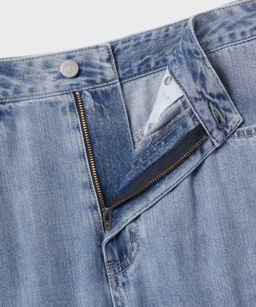 MUSINSA STANDARD（ムシンサスタンダード）の「リネンライクエクストラワイドデニムパンツ[ライトインディゴ]（デニムパンツ・メンズ・その他・27/28/29/34/32/30/31/33/26/40/38/42/36）」の5枚目の写真