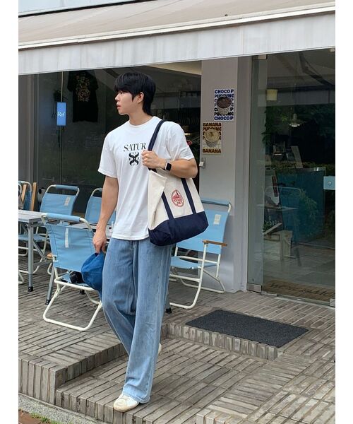 MUSINSA STANDARD（ムシンサスタンダード）の「リネンライクエクストラワイドデニムパンツ[ライトインディゴ]（デニムパンツ・メンズ・その他・27/28/29/34/32/30/31/33/26/40/38/42/36）」の13枚目の写真