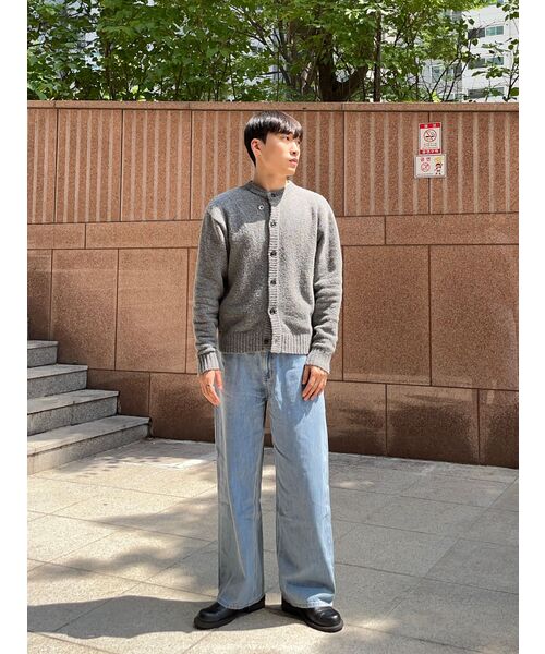 MUSINSA STANDARD（ムシンサスタンダード）の「リネンライクエクストラワイドデニムパンツ[ライトインディゴ]（デニムパンツ・メンズ・その他・27/28/29/34/32/30/31/33/26/40/38/42/36）」の15枚目の写真