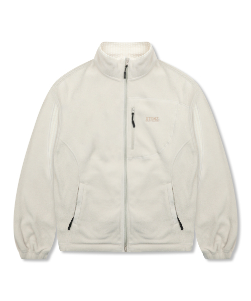 XTONZ(エクストーンズ)の「XJ134 チェックミックスフリースジャケット (アイボリー)(その他アウター・メンズ・その他・MEDIUM/LARGE)」の3枚目の写真