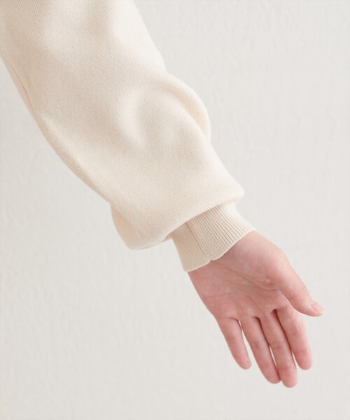 natural couture（ナチュラルクチュール）の「スカラッププリーツニットワンピース（ワンピース・レディース・ピンク/ブラウン/ネイビー/アイボリー・FREE）」の18枚目の写真