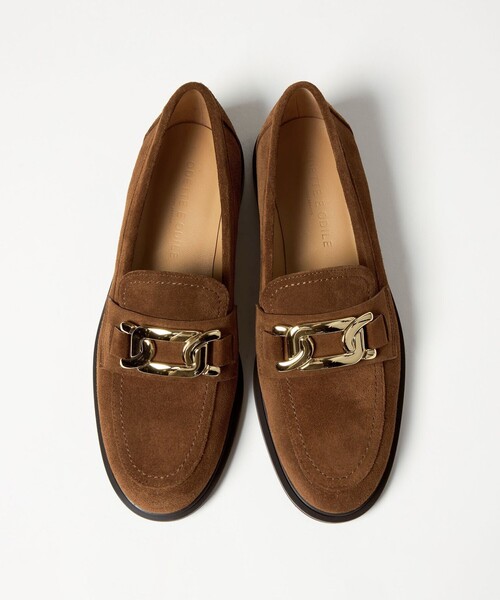 Odette e Odile チェーンモチーフローファー チェーンモチーフローファーフラット20↑（ローファー）｜ODETTE E