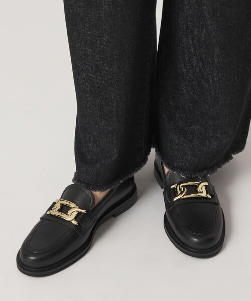 チェーンモチーフローファーフラット20↑（ローファー）｜ODETTE E