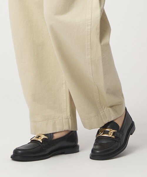 ODETTE E ODILE（オデットエオディール）の「チェーンモチーフローファーフラット20↑（ローファー・レディース・ブラック/ブラウン・22cm/22.5cm/23cm/23.5cm/24cm/24.5cm/25cm）」の5枚目の写真