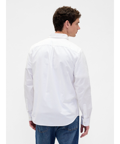 GAP(ギャップ)の「スタンダードフィット オックスフォードシャツ(シャツ/ブラウス・メンズ・ピンク/ホワイト/ホワイト×ブルー/ネイビー・M/S/XS/XL/L)」の11枚目の写真