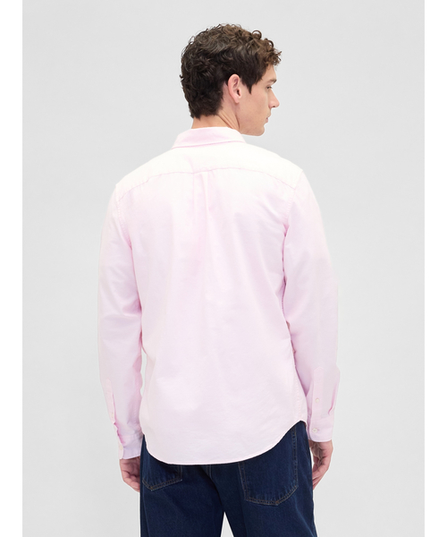 GAP(ギャップ)の「スタンダードフィット オックスフォードシャツ(シャツ/ブラウス・メンズ・ピンク/ホワイト/ホワイト×ブルー/ネイビー・M/S/XS/XL/L)」の12枚目の写真
