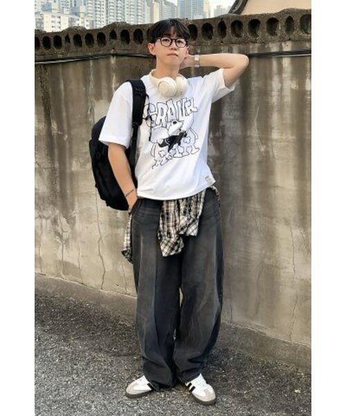 GRAVER（グレーバー）の「[ユニセックス]3ベアコミックスロゴ半袖Tシャツ_ホワイト（Tシャツ/カットソー・レディース・ホワイト・X-LARGE/SMALL/MEDIUM/LARGE）」の6枚目の写真