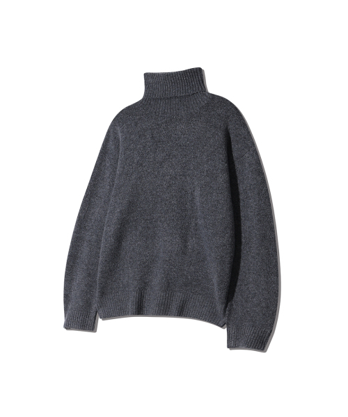 NODU（ノードユー）の「ソフトキャッシュライクタートルネック長袖ニットセーター[グレー]（ニット/セーター・メンズ・その他・MEDIUM/LARGE）」の2枚目の写真