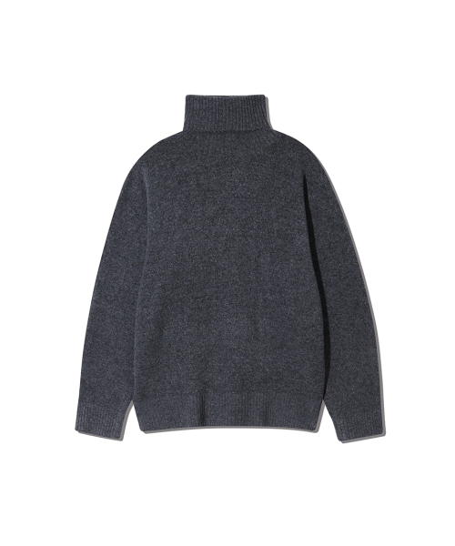 NODU（ノードユー）の「ソフトキャッシュライクタートルネック長袖ニットセーター[グレー]（ニット/セーター・メンズ・その他・MEDIUM/LARGE）」の3枚目の写真