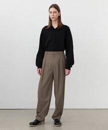 INSILENCE（インサイロンス）の「フロントラインウールパンツASH BROWN（スラックス）」