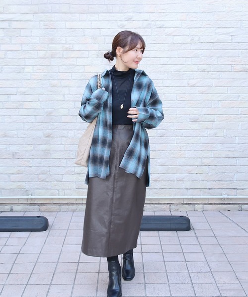 Brown&Street（ブラウンアンドストリート）の「フランネルチェックシャツ（シャツ/ブラウス・レディース・ブルー/ホワイト・FREE）」の15枚目の写真