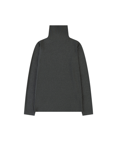VANONE ATELIER（バノンアトリエ）の「A3558 フィネス タートルネック Tシャツ_チャコール（Tシャツ/カットソー・レディース・チャコール・FREE）」の2枚目の写真