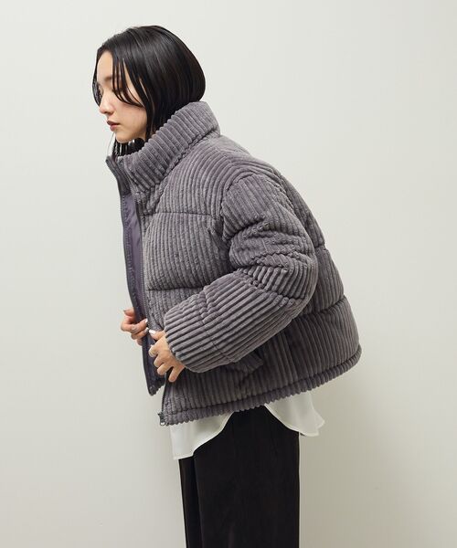 Green　Parks（グリーンパークス）の「・swing by ワイドコールスタンドブルゾン（ブルゾン・レディース・オフホワイト/チャコールグレー/ライトベージュ・FREE）」の12枚目の写真