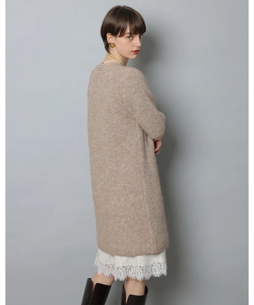 CADUNE（カデュネ）の「メランジミニワンピース（ワンピース・レディース・ホワイト/ライトグレー/キャメル・38/36）」の6枚目の写真