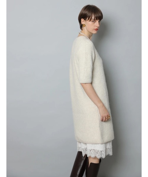 CADUNE（カデュネ）の「メランジミニワンピース（ワンピース・レディース・ホワイト/ライトグレー/キャメル・38/36）」の10枚目の写真