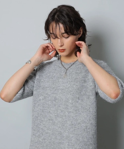 CADUNE（カデュネ）の「メランジミニワンピース（ワンピース・レディース・ホワイト/ライトグレー/キャメル・38/36）」の15枚目の写真