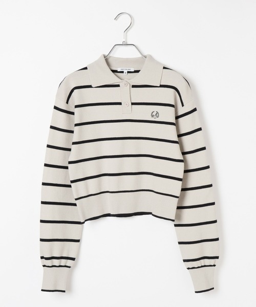 GLOBAL WORK（グローバルワーク）の「メルティポロセーター/AND YUA ANY/611229（ニット/セーター・キッズ・ネイビー/ライトグレー・MEDIUM/SMALL）」の3枚目の写真