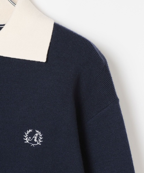 GLOBAL WORK（グローバルワーク）の「メルティポロセーター/AND YUA ANY/611229（ニット/セーター・キッズ・ネイビー/ライトグレー・MEDIUM/SMALL）」の6枚目の写真