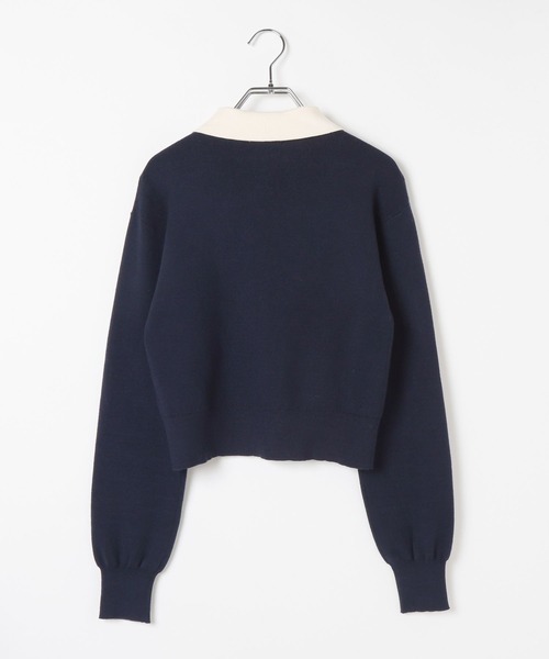 GLOBAL WORK（グローバルワーク）の「メルティポロセーター/AND YUA ANY/611229（ニット/セーター・キッズ・ネイビー/ライトグレー・MEDIUM/SMALL）」の9枚目の写真