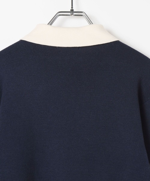 GLOBAL WORK（グローバルワーク）の「メルティポロセーター/AND YUA ANY/611229（ニット/セーター・キッズ・ネイビー/ライトグレー・MEDIUM/SMALL）」の10枚目の写真