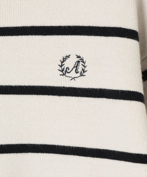 GLOBAL WORK（グローバルワーク）の「メルティポロセーター/AND YUA ANY/611229（ニット/セーター・キッズ・ネイビー/ライトグレー・MEDIUM/SMALL）」の11枚目の写真