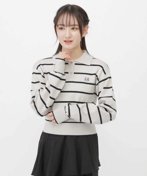 GLOBAL WORK（グローバルワーク）の「メルティポロセーター/AND YUA ANY/611229（ニット/セーター・キッズ・ネイビー/ライトグレー・MEDIUM/SMALL）」の19枚目の写真