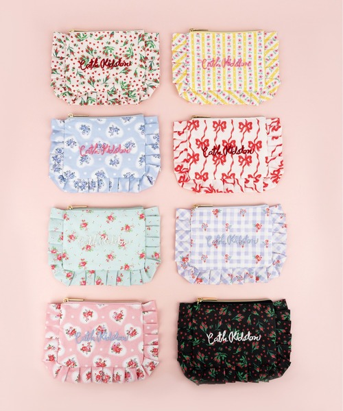 Cath Kidston Hello Kitty フリルティッシュポーチ フリルティッシュポーチ（ポーチ）｜Cath Kidston（キャスキッドソン