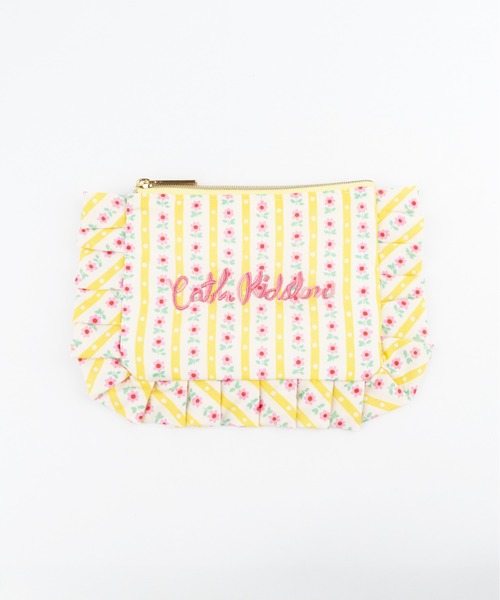Cath Kidston(キャスキッドソン)の「フリルティッシュポーチ(ポーチ・レディース・イエロー/パープル/レッド/ピンク/ライトグリーン/サックスブルー/アイボリー/ブラック・FREE)」の7枚目の写真